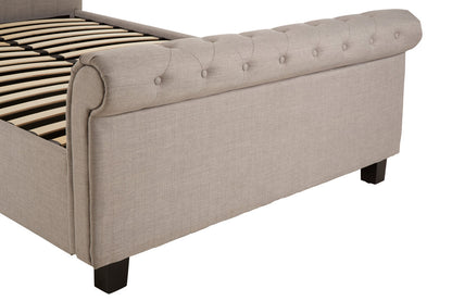 Norwich Light Grey Ottoman King Bed