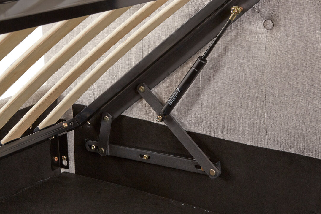 Norwich Light Grey Ottoman King Bed