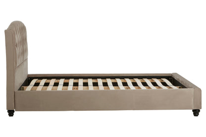 Lincoln Mink Brushed Velvet Double Bed