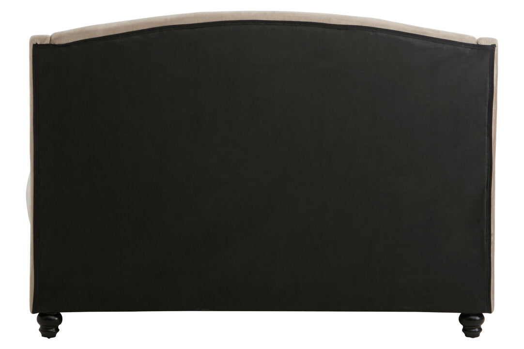 Lincoln Mink Brushed Velvet Double Bed