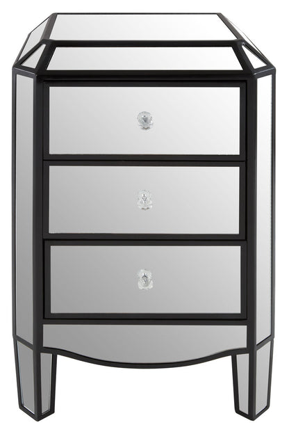 Milan 3 Drawer Mirrored Chest