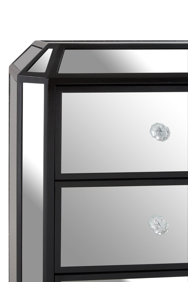 Milan 3 Drawer Mirrored Chest