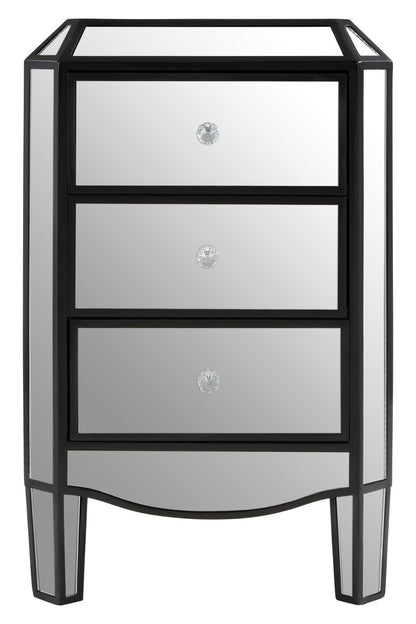 Milan 3 Drawer Mirrored Chest