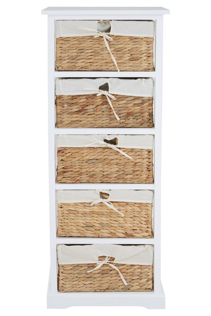 Siena 5 Seagrass Drawer Chest