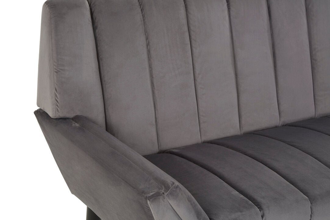 Naples 2 Seat Grey Sofa