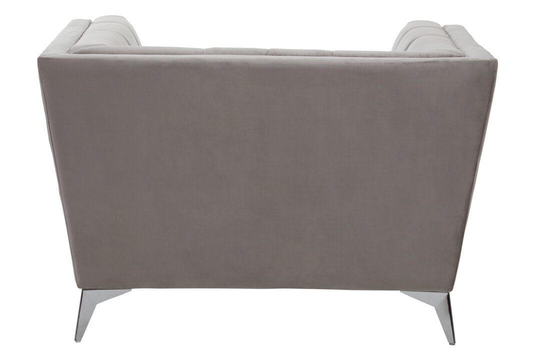 Seville Grey Velvet Chair