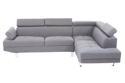 Granada Grey Linen Corner Sofa