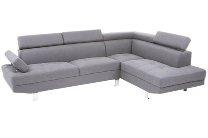 Granada Grey Linen Corner Sofa