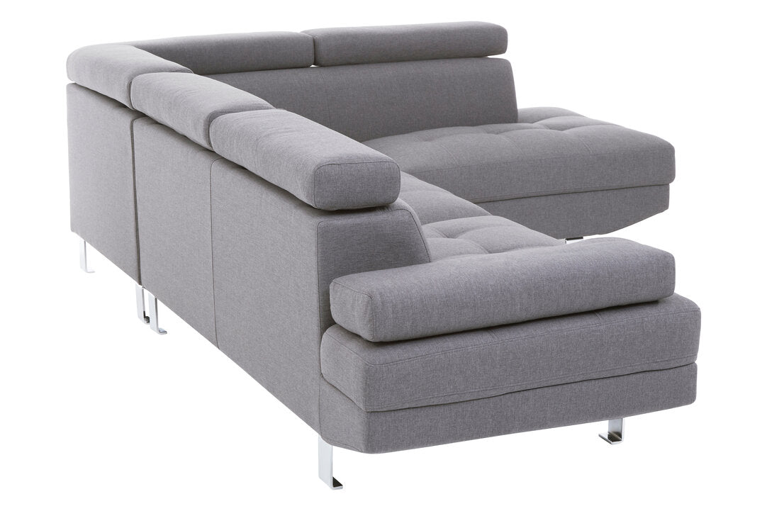 Granada Grey Linen Corner Sofa