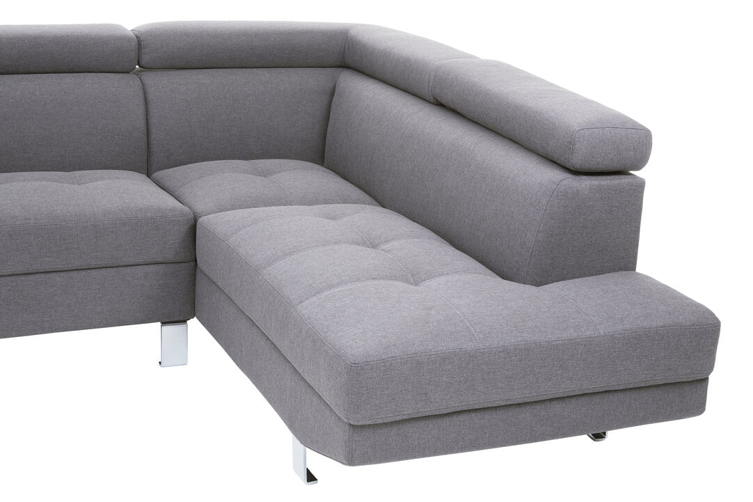 Granada Grey Linen Corner Sofa