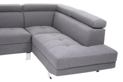 Granada Grey Linen Corner Sofa