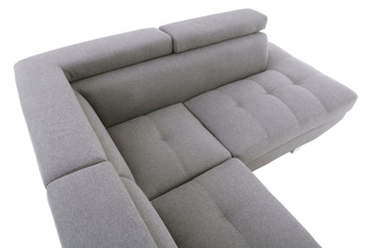 Granada Grey Linen Corner Sofa