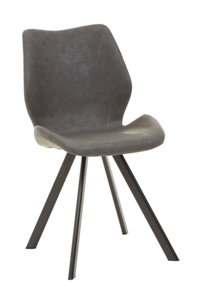 Cordoba Round Marble Effect Dining Table with 6 Chairs Set