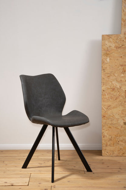 Cordoba Round Marble Effect Dining Table with 6 Chairs Set