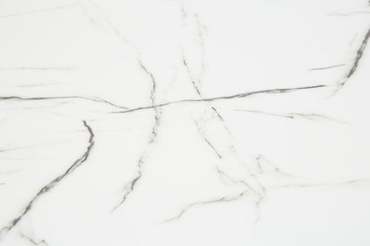 Cordoba Marble Effect Dining Table with 6 Chairs Set