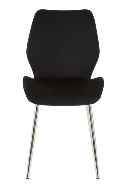 Laguna BlackTempered Glass Dining Table with 6 Chairs