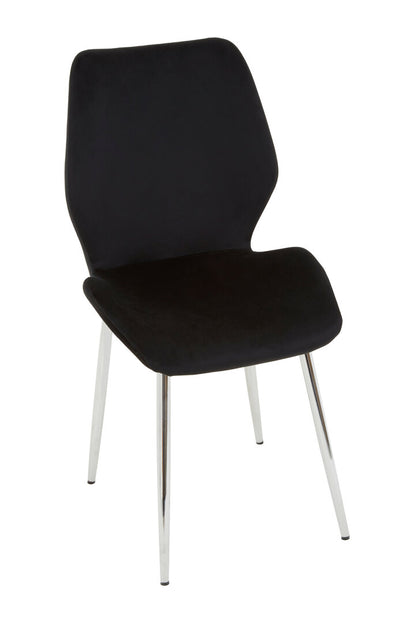 Laguna BlackTempered Glass Dining Table with 6 Chairs