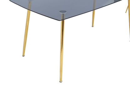 Laguna Smoked Glass Dining Table with 6 Chairs Set