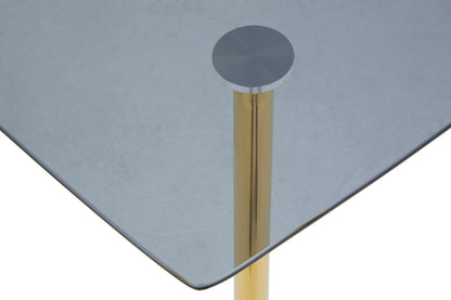 Laguna Smoked Glass Dining Table with 6 Chairs Set