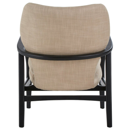 Richmond Beige Chair With Black Wooden Frame