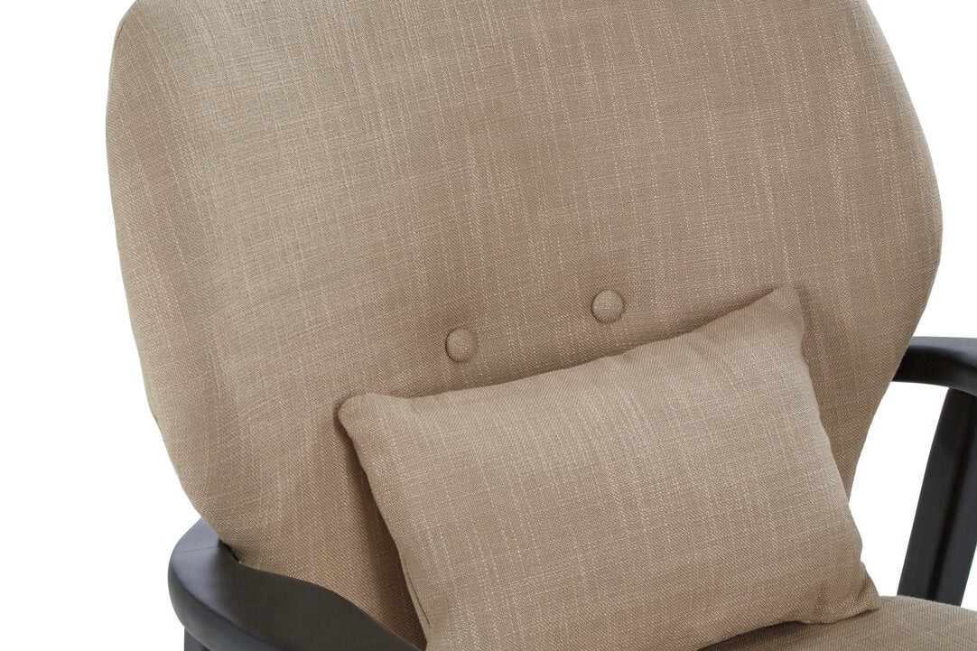 Richmond Beige Chair With Black Wooden Frame
