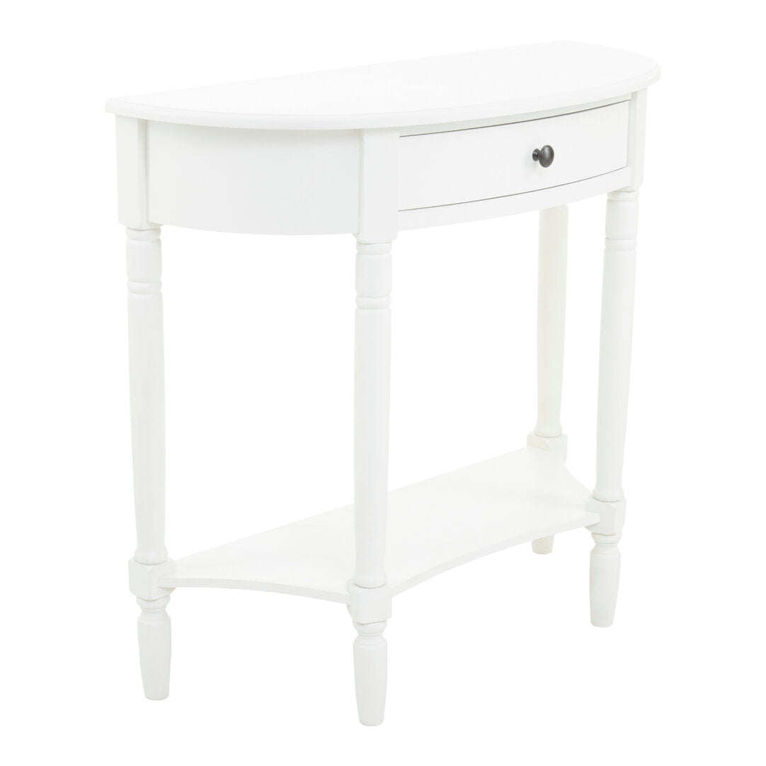Savoy Semi Circle One Drawer Console Table