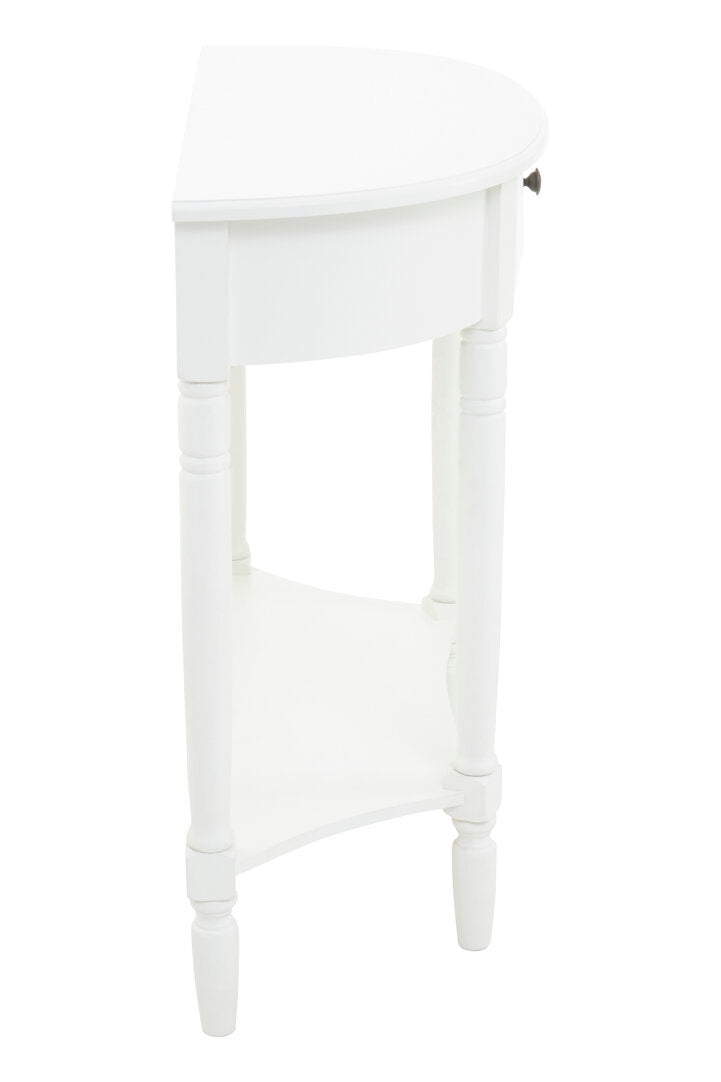 Savoy Semi Circle One Drawer Console Table