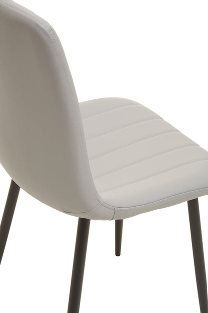 Loxley Set Of 4 Light Grey Dining Chairs