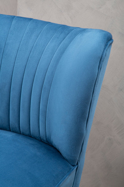 Sorrento Park Blue Velvet Chair