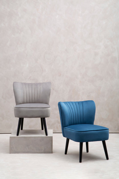 Sorrento Park Blue Velvet Chair