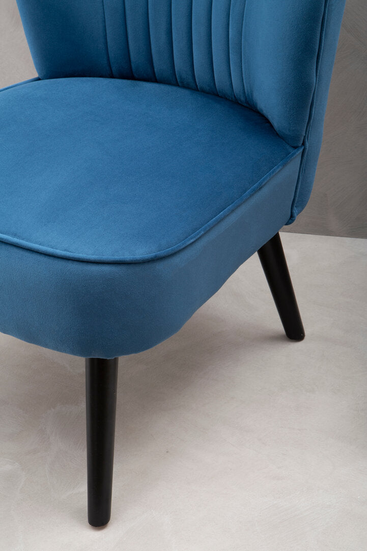 Sorrento Park Blue Velvet Chair