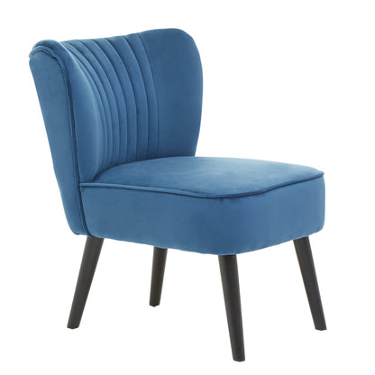 Sorrento Park Blue Velvet Chair