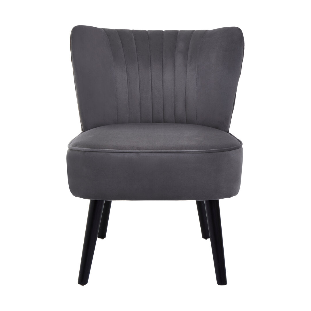 Sorrento Park Velvet Chair Grey 