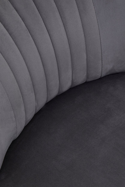 Sorrento Park Grey Velvet Chair