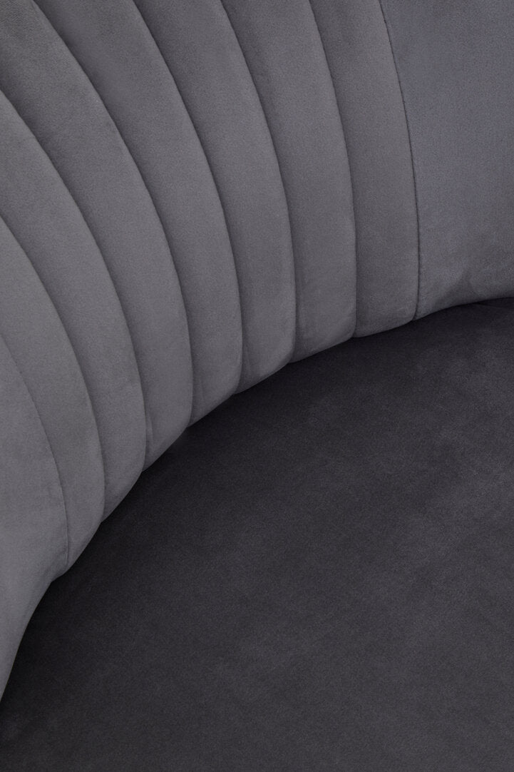 Sorrento Park Grey Velvet Chair