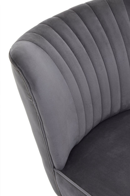 Sorrento Park Grey Velvet Chair