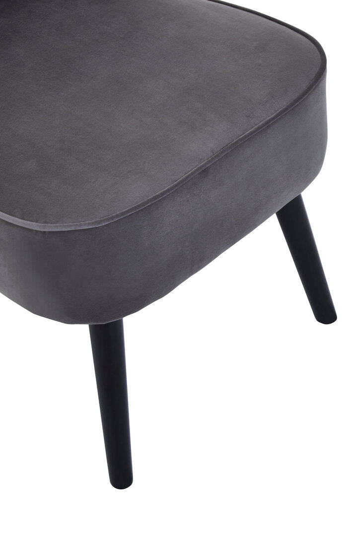 Sorrento Park Grey Velvet Chair