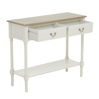 Savoy 2 Drawer Ivory Console Table