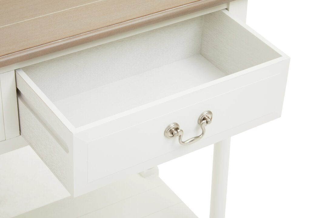 Savoy 2 Drawer Ivory Console Table