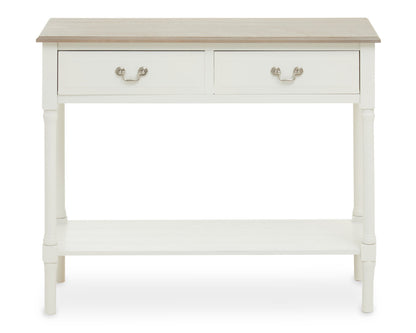 Savoy 2 Drawer Ivory Console Table