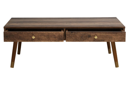 Mayfair Wood Veneer Coffee Table with 2 Drawers