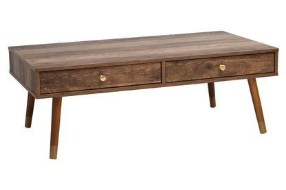 Mayfair Wood Veneer Coffee Table with 2 Drawers