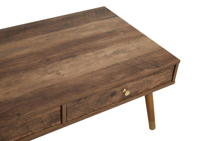 Mayfair Wood Veneer Coffee Table with 2 Drawers