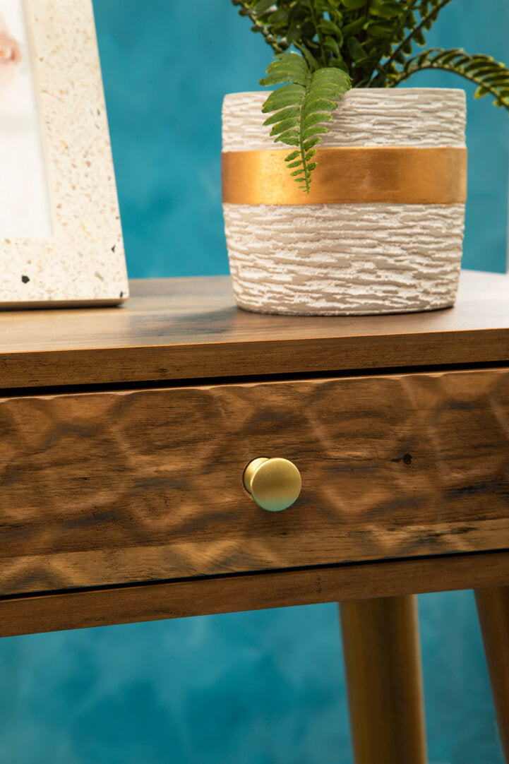 Mayfair Wood Veneer Console Table with 2 Drawers