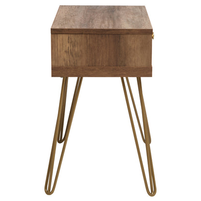 Belgravia 1 Drawer Draw Side Table with Hairpin Legs