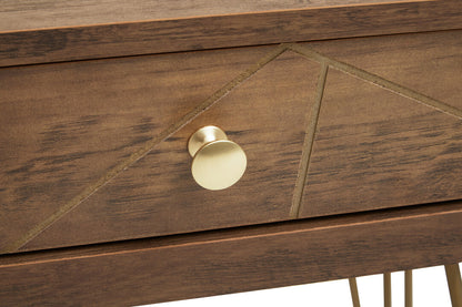 Belgravia 1 Drawer Draw Side Table with Hairpin Legs