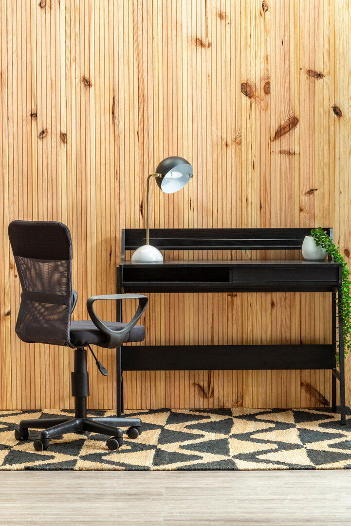 Windsor Black And Dark Grey Home Office Chair