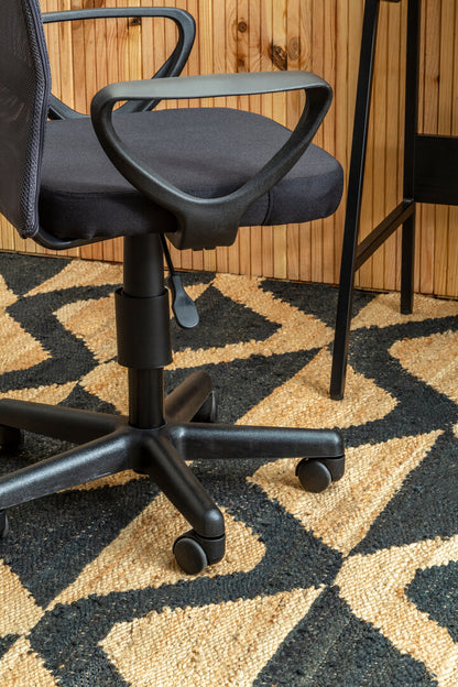 Windsor Black And Dark Grey Home Office Chair