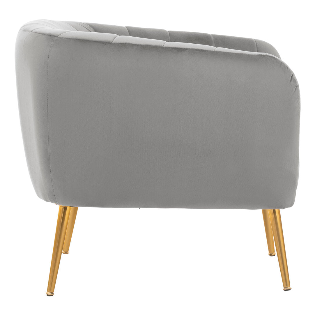 Savoy Grey Velvet Chair