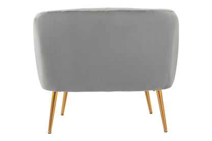 Savoy Grey Velvet Chair